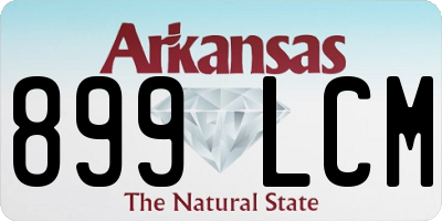 AR license plate 899LCM