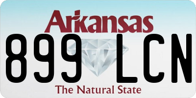 AR license plate 899LCN