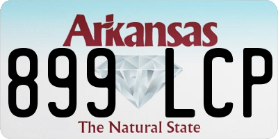 AR license plate 899LCP