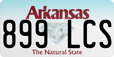 AR license plate 899LCS