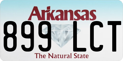 AR license plate 899LCT
