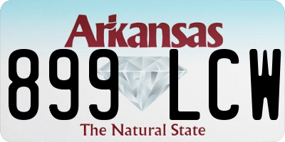 AR license plate 899LCW