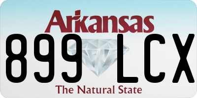 AR license plate 899LCX