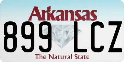 AR license plate 899LCZ