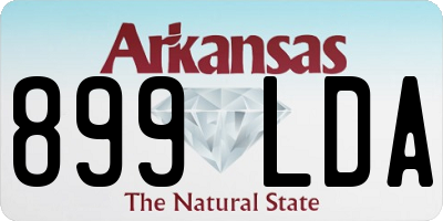AR license plate 899LDA