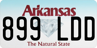 AR license plate 899LDD