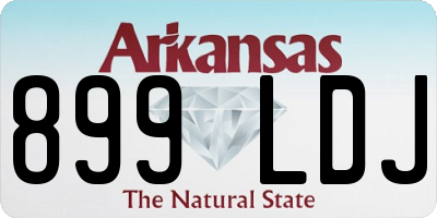 AR license plate 899LDJ