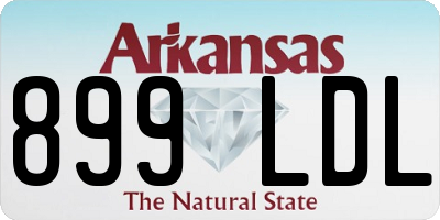 AR license plate 899LDL