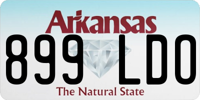 AR license plate 899LDO