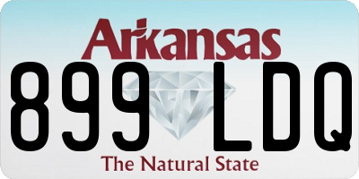 AR license plate 899LDQ
