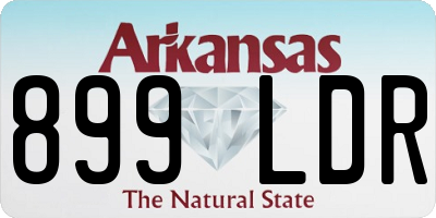 AR license plate 899LDR