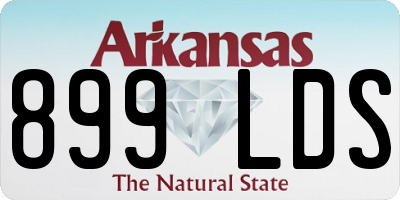 AR license plate 899LDS