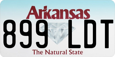 AR license plate 899LDT