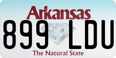 AR license plate 899LDU
