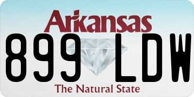 AR license plate 899LDW