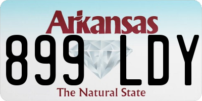 AR license plate 899LDY