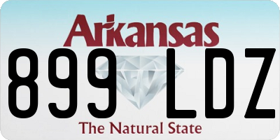 AR license plate 899LDZ