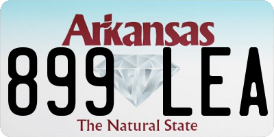 AR license plate 899LEA