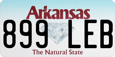 AR license plate 899LEB