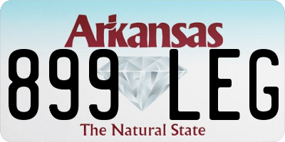AR license plate 899LEG