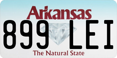 AR license plate 899LEI