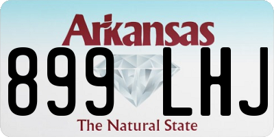 AR license plate 899LHJ