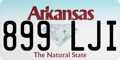 AR license plate 899LJI