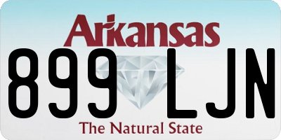AR license plate 899LJN