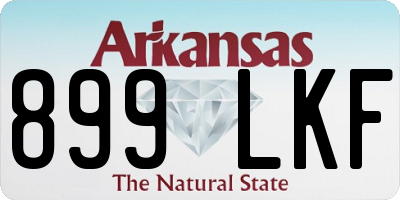 AR license plate 899LKF