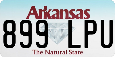 AR license plate 899LPU