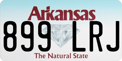 AR license plate 899LRJ