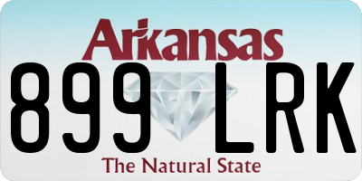 AR license plate 899LRK