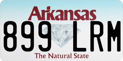 AR license plate 899LRM