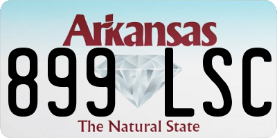 AR license plate 899LSC