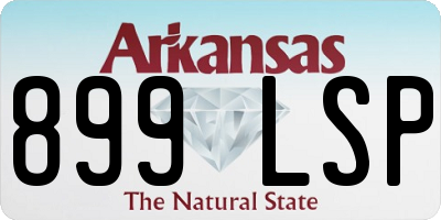 AR license plate 899LSP