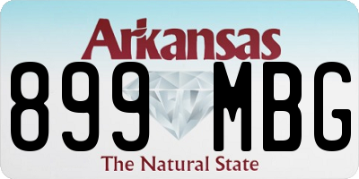 AR license plate 899MBG