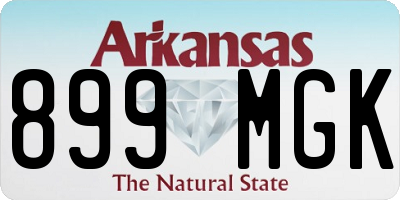 AR license plate 899MGK