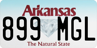 AR license plate 899MGL
