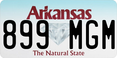 AR license plate 899MGM