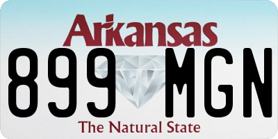 AR license plate 899MGN