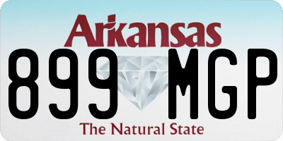 AR license plate 899MGP