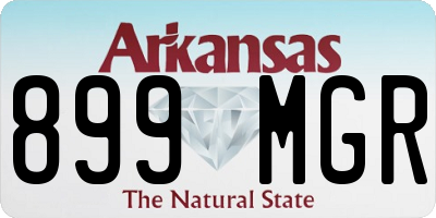 AR license plate 899MGR