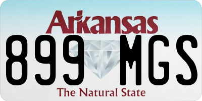 AR license plate 899MGS