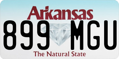 AR license plate 899MGU