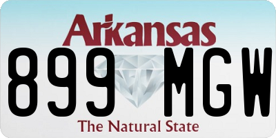AR license plate 899MGW
