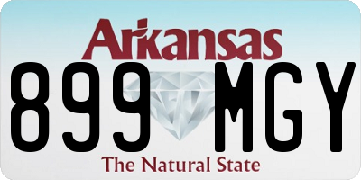 AR license plate 899MGY