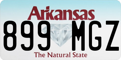 AR license plate 899MGZ