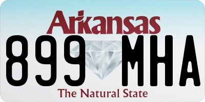 AR license plate 899MHA