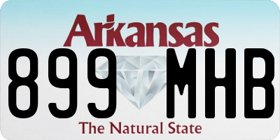 AR license plate 899MHB