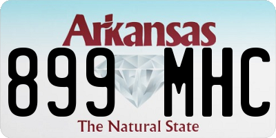AR license plate 899MHC